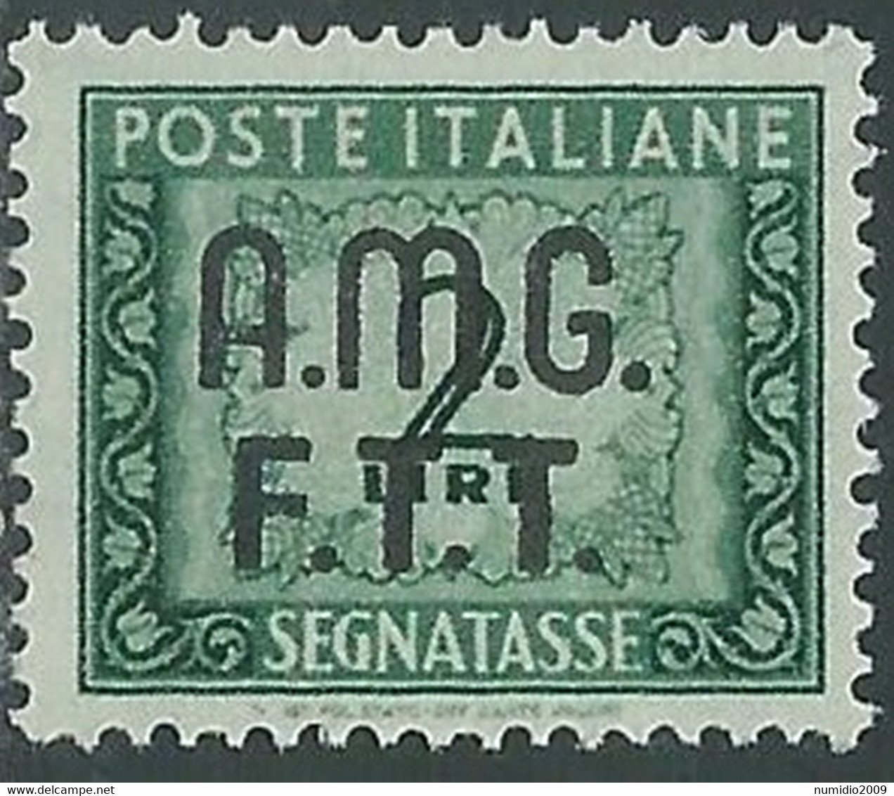 1947-49 TRIESTE A SEGNATASSE 2 LIRE MNH ** - RE10 - Portomarken