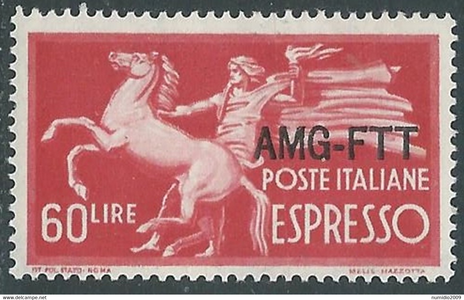 1950 TRIESTE A ESPRESSO 60 LIRE MNH ** - RE21-3 - Posta Espresso