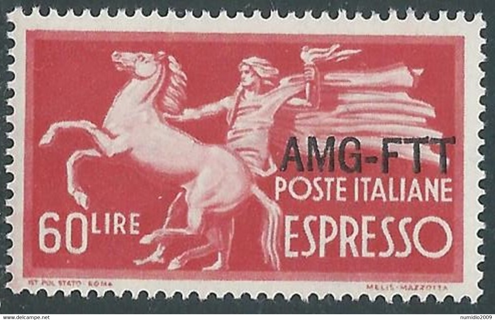 1950 TRIESTE A ESPRESSO 60 LIRE MNH ** - RE21-4 - Posta Espresso