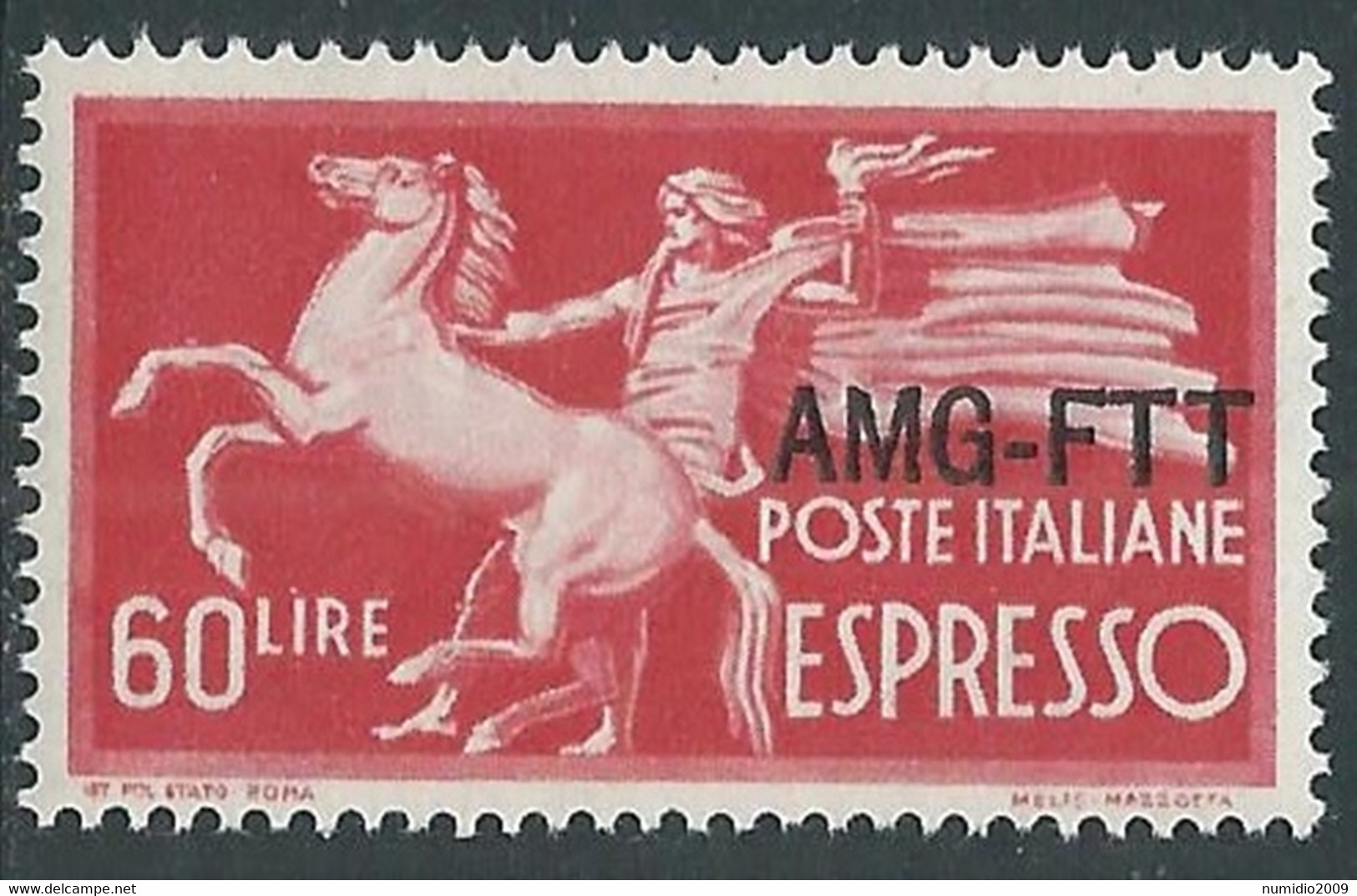 1950 TRIESTE A ESPRESSO 60 LIRE MNH ** - RE22-5 - Posta Espresso