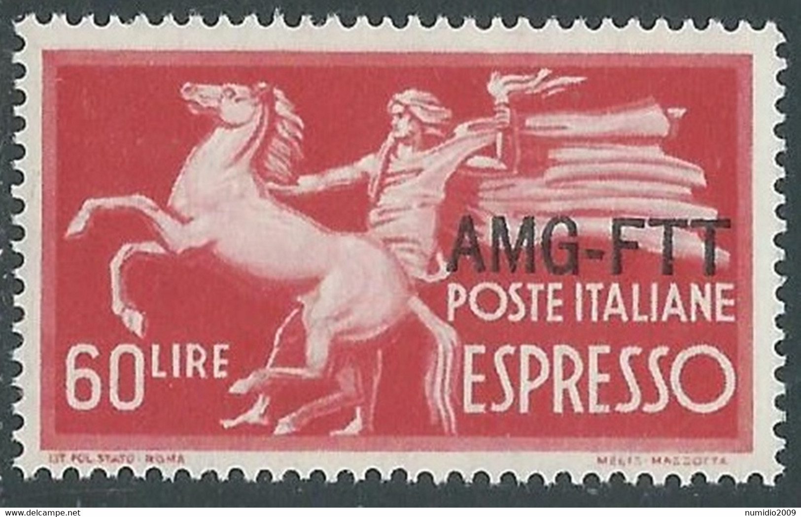 1950 TRIESTE A ESPRESSO 60 LIRE MNH ** - RE22-9 - Posta Espresso