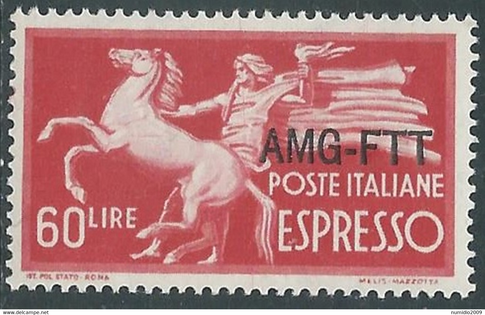 1950 TRIESTE A ESPRESSO 60 LIRE MNH ** - RE23-7 - Exprespost