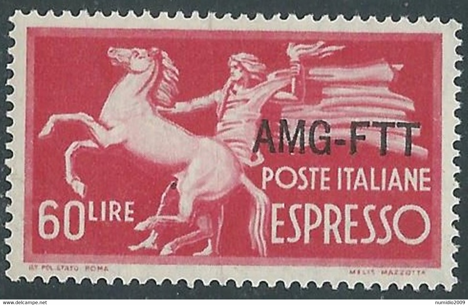 1950 TRIESTE A ESPRESSO 60 LIRE MNH ** - RE23-8 - Posta Espresso