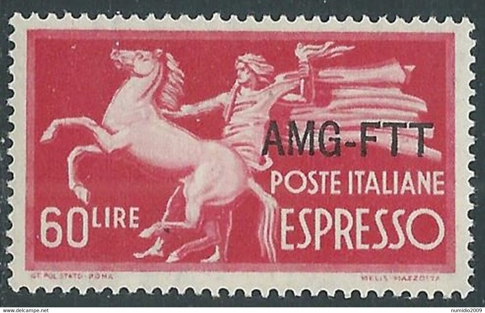 1950 TRIESTE A ESPRESSO 60 LIRE MNH ** - RE23-9 - Express Mail