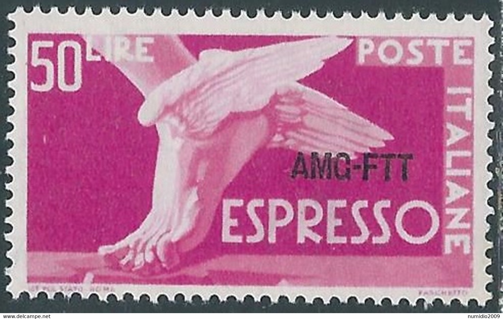 1952 TRIESTE A ESPRESSO 50 LIRE MH * - RE22-10 - Posta Espresso