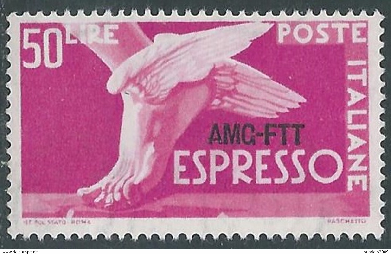 1952 TRIESTE A ESPRESSO 50 LIRE MNH ** - RE2-2 - Exprespost