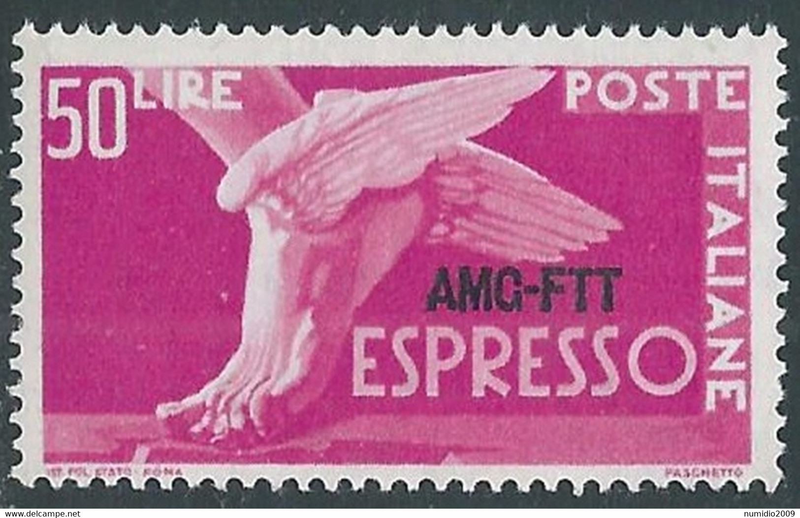 1952 TRIESTE A ESPRESSO 50 LIRE MNH ** - RE2-5 - Express Mail