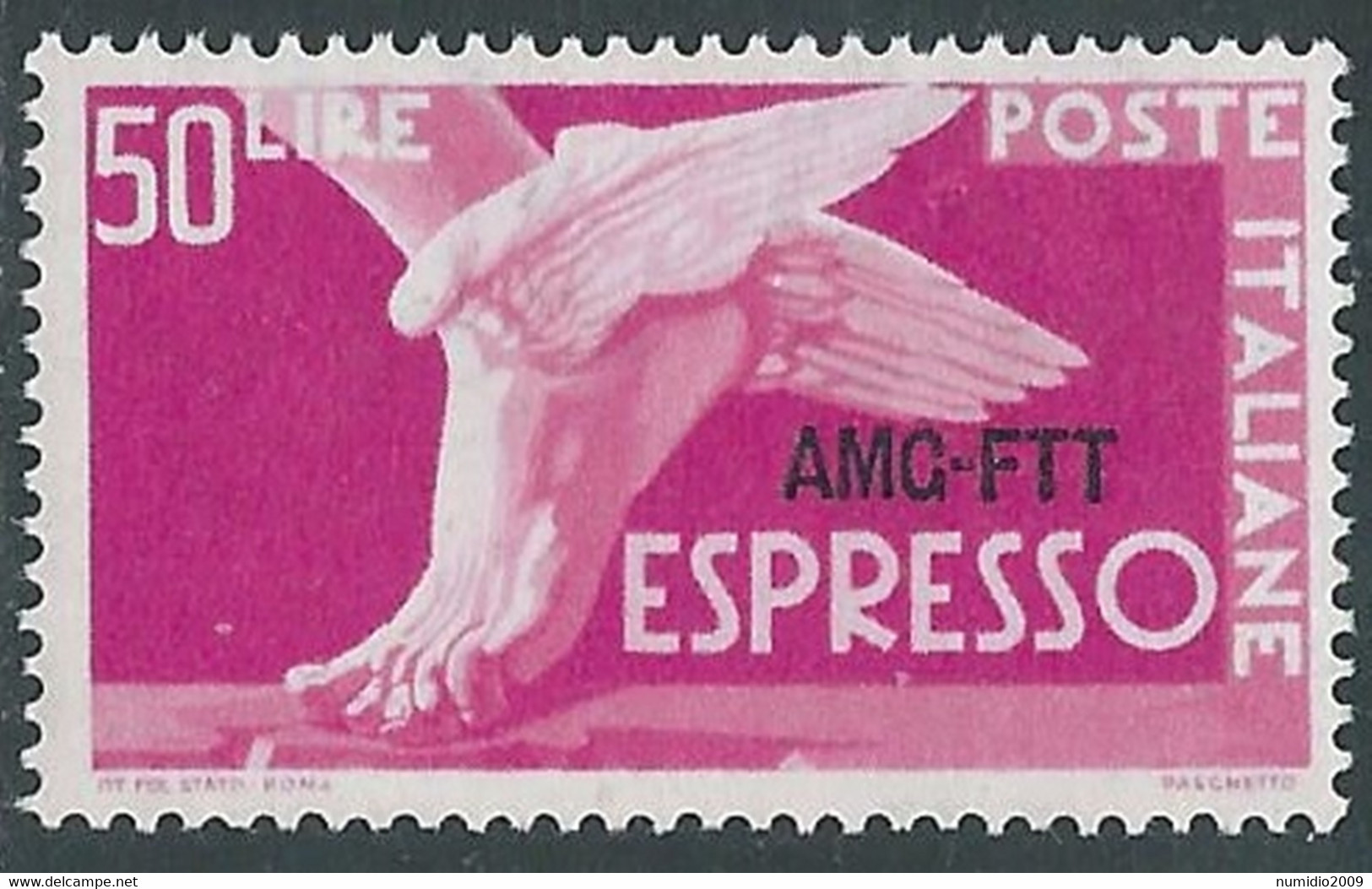 1952 TRIESTE A ESPRESSO 50 LIRE MNH ** - RE2-7 - Express Mail