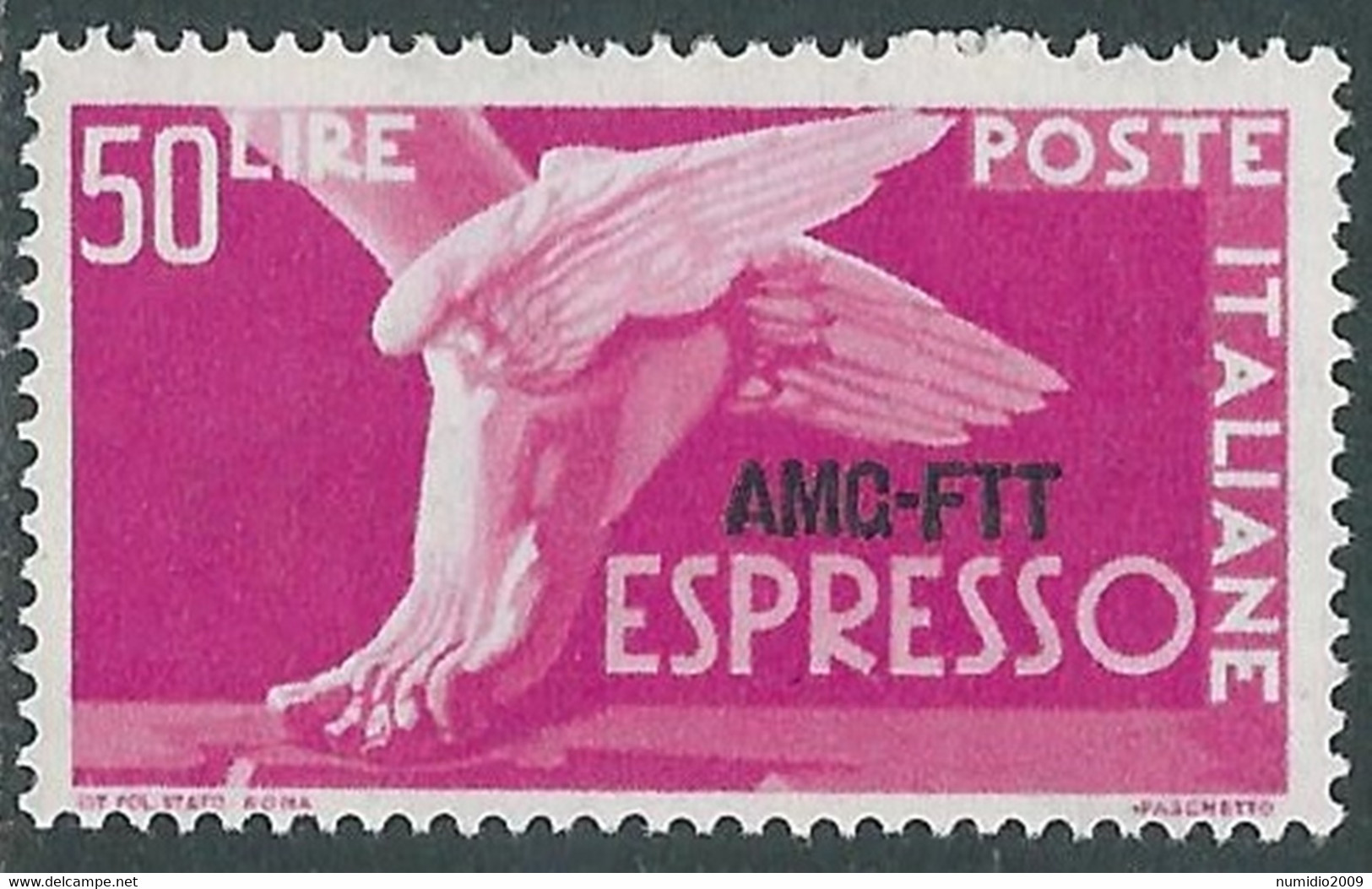 1952 TRIESTE A ESPRESSO 50 LIRE MNH ** - RE21-8 - Exprespost