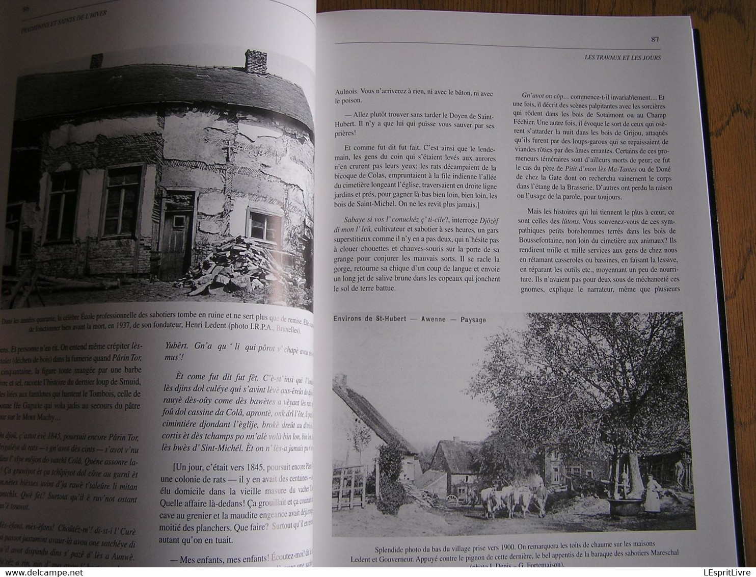 L' ALMANACH DES VIEUX ARDENNAIS Traditions Saints de L' Hiver Régionalisme Semois Gaume Ardenne Famenne Architecture