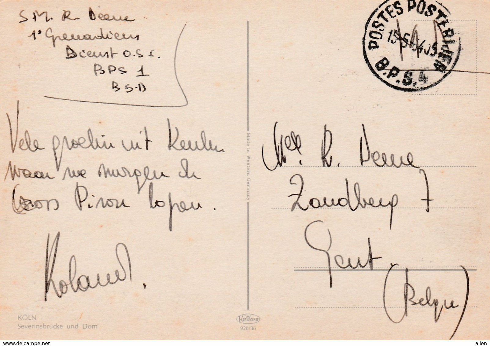 Lotje Van 8 Poststukken Met "BPS 14", "BPS 12", "BPS 4" En "BPS 8" Van 1948 Tot 1969. - Marques D'armées