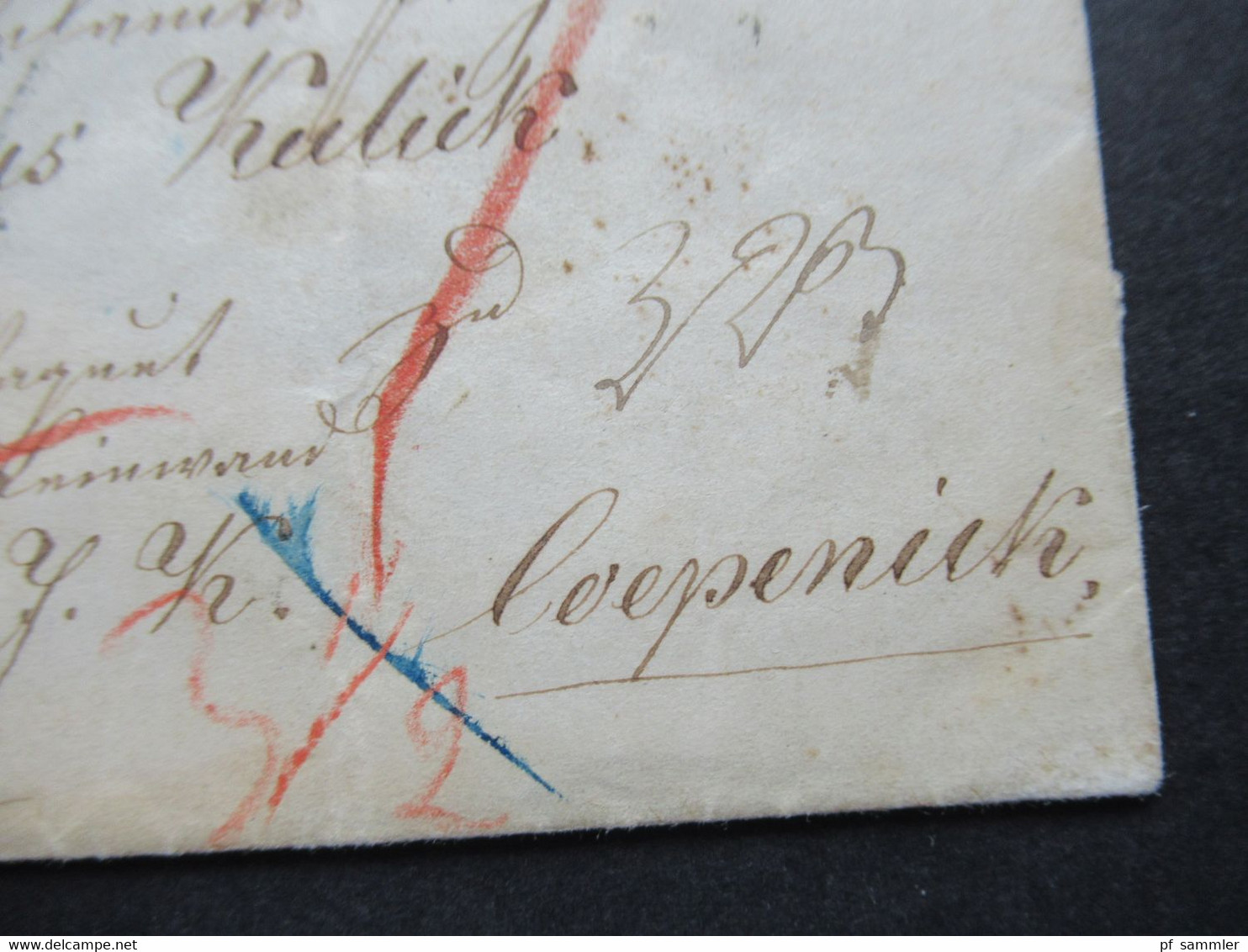 AD Preussen 21.1.1860 ?! Paketbegleitbrief Mit Inhalt Stempel Ra2 Mittenwalde Nach Köpenick / Coepenick Mit Bartaxe - Storia Postale