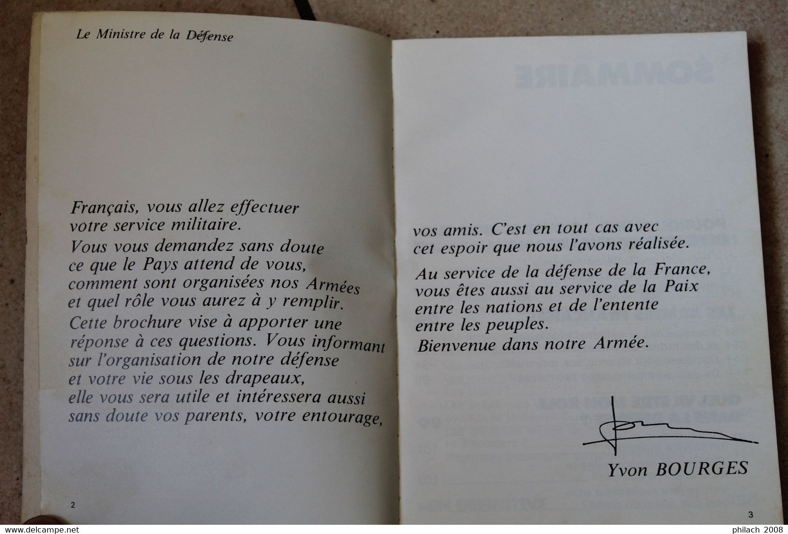 Livre Donné à Chaque Conscrit Del'armée Française Dans Les Années 70 - Andere & Zonder Classificatie