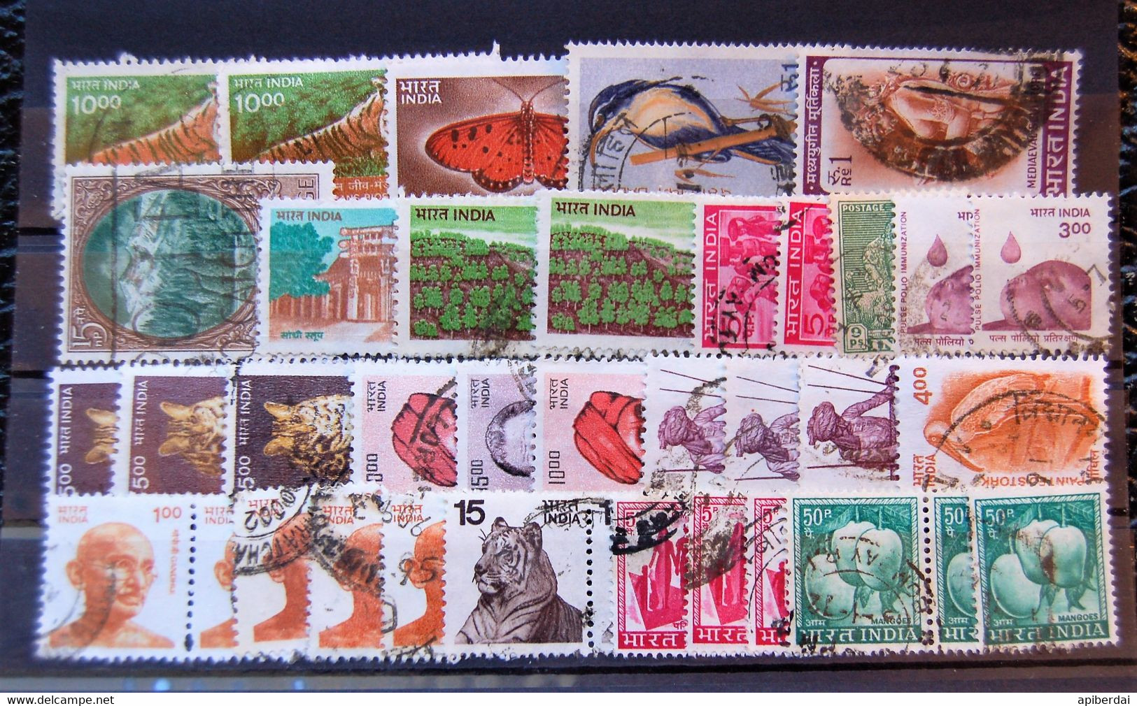Inde India - Small Batch Of 40 Stamps Used - Verzamelingen & Reeksen