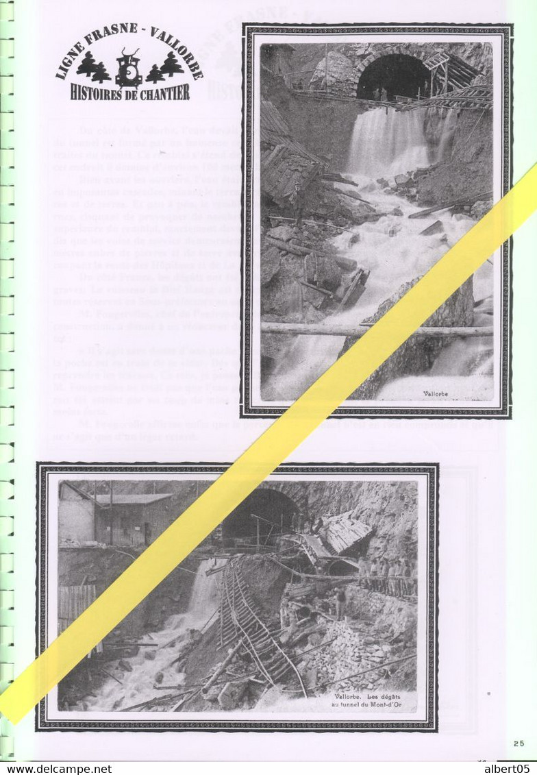 Fascicule N° 10 - Ligne Frasne-Vallorbe - Histoies De Chantiers - 49 Cartes Postales - Structures