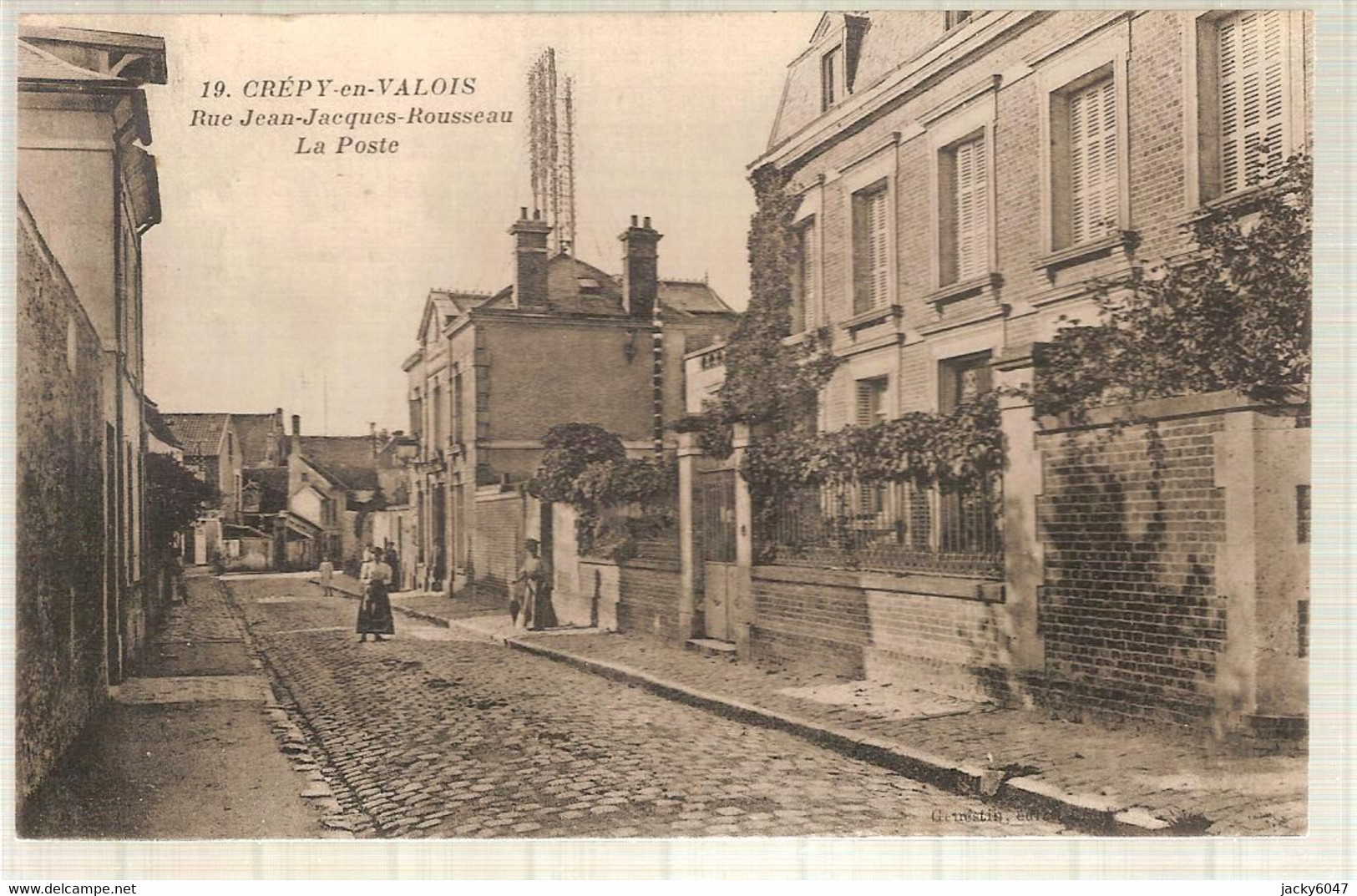 60 - Crépy-en-Valois (oise) - Rue Jean-Jacques Rousseau - La Poste - Crepy En Valois