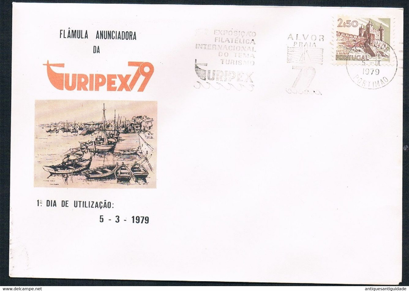 1979 FDC Portugal Turipex 79 - Exposição Filatélica Internacional Do Tema Turismo. 1º Dia De Utilização. - FDC