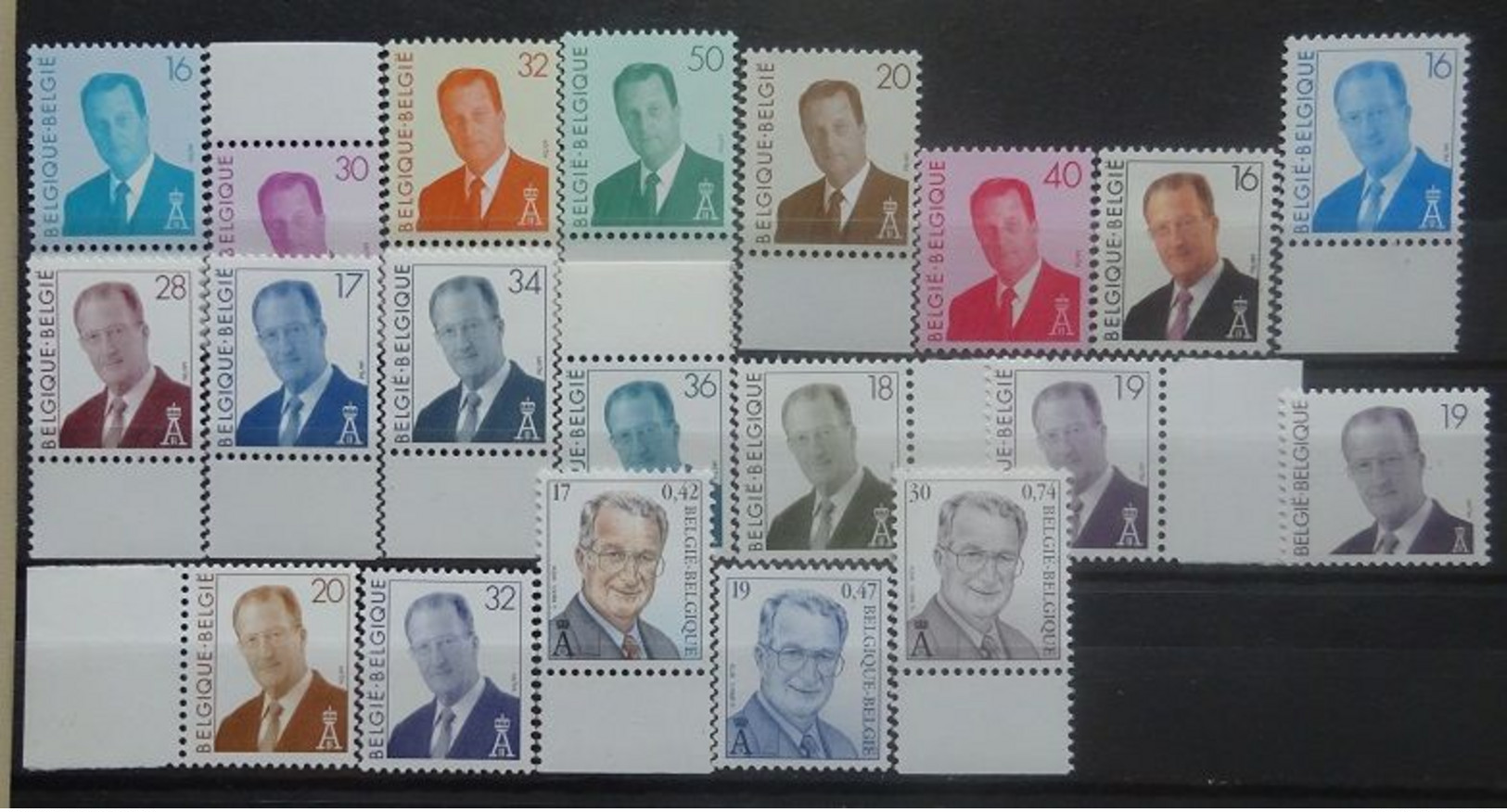 BELGIE   Samenstelling  (2)   'Koning Albert II'     Postfris **   Zie Foto   FAC  12,75 Euro / 509 Bfr. - Sonstige & Ohne Zuordnung