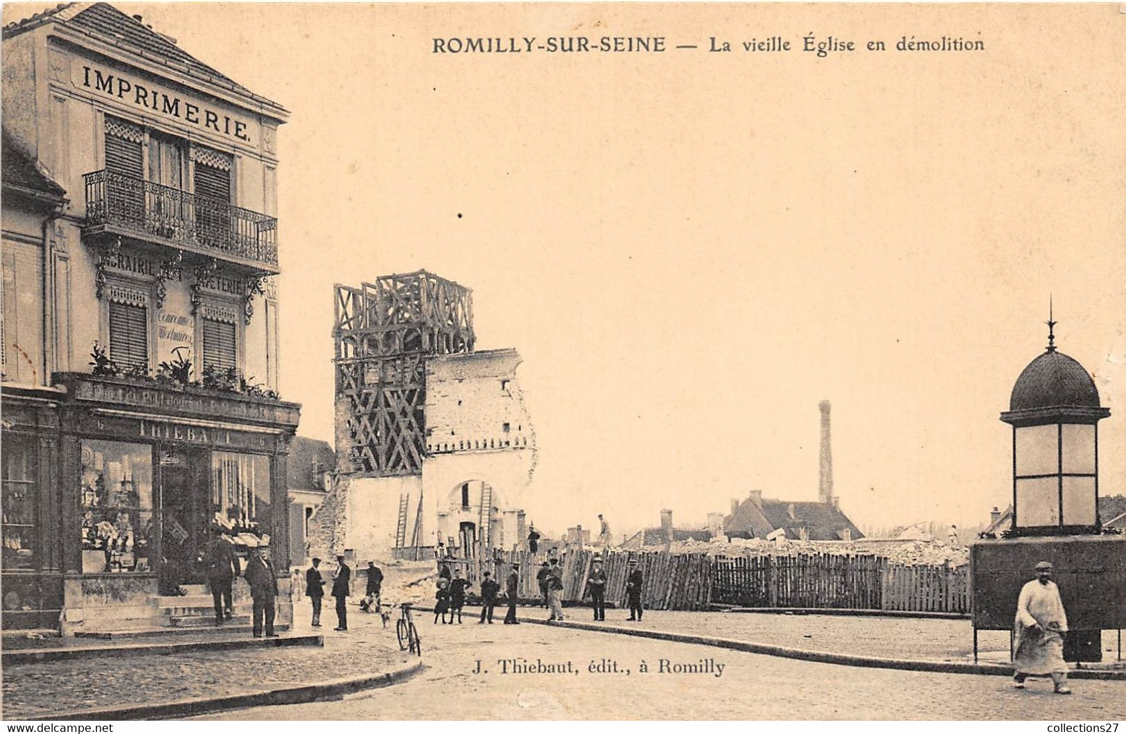 10-ROMILLY-SUR-SEINE- LA VIEILLE EGLISE EN DEMOLITION - Romilly-sur-Seine