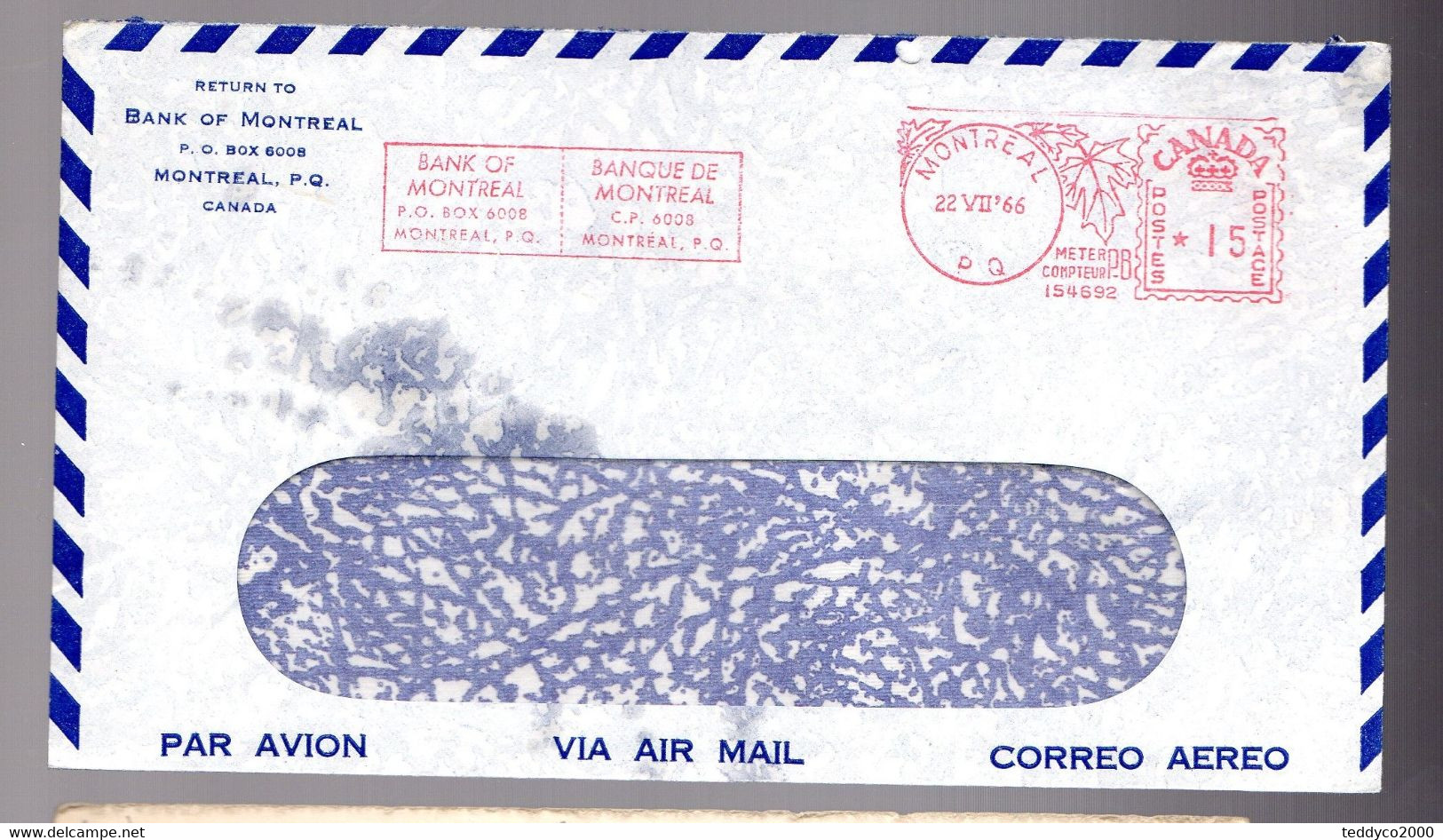 CANADA 1966 EMA MONTREAL - Stamped Labels (ATM) - Stic'n'Tic