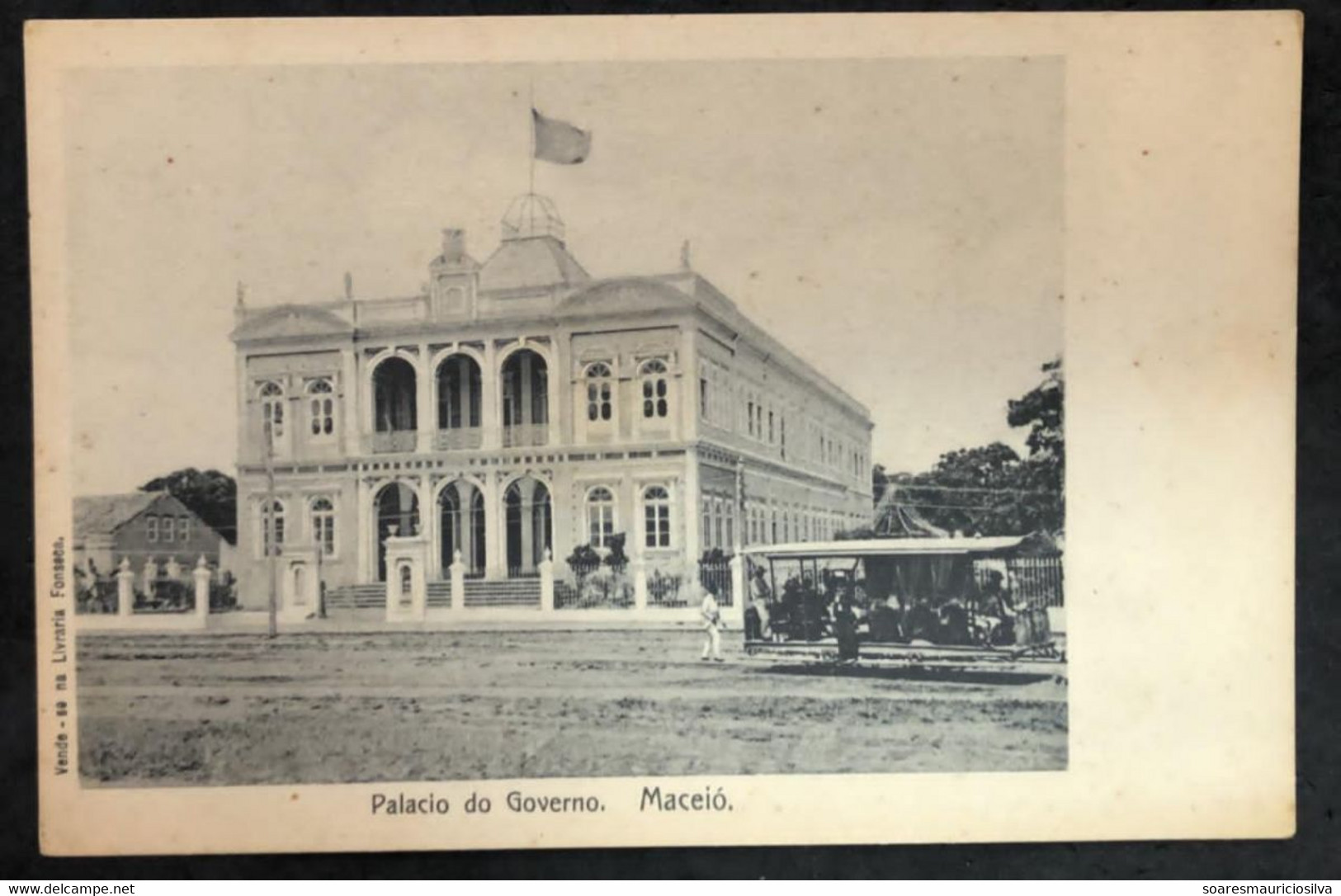 Brazil 1910s Postcard Government 's Palace In Maceio Alagoas Publisher Livraria Fonseca Unused - Maceió