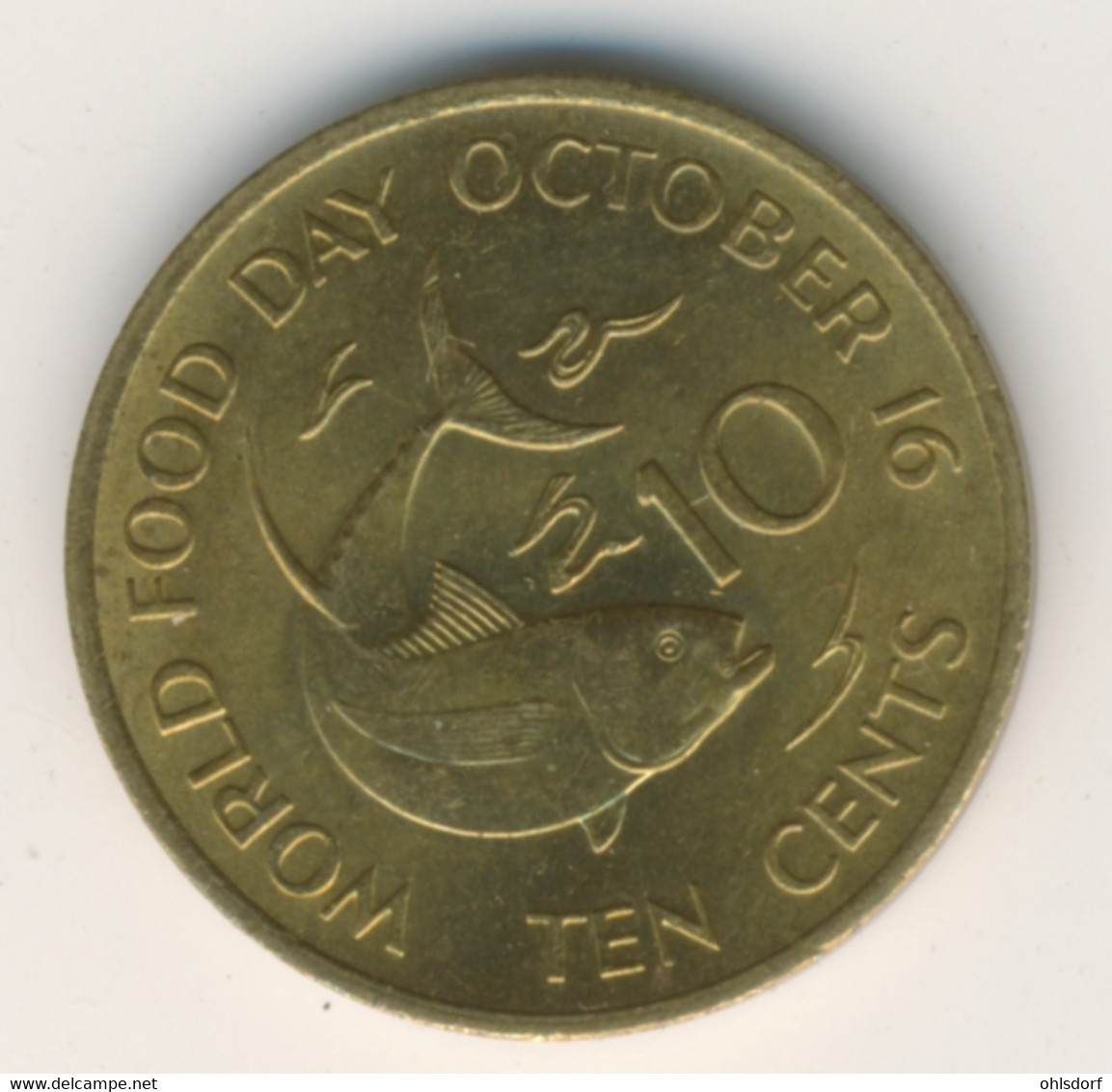 SEYCHELLES 1981: 10 Cents, KM 44 - Seychelles