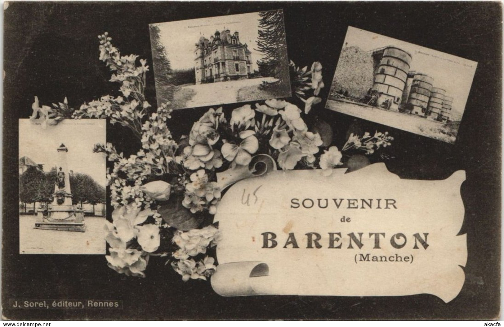 CPA BARENTON - Souvenir Collage (149934) - Barenton