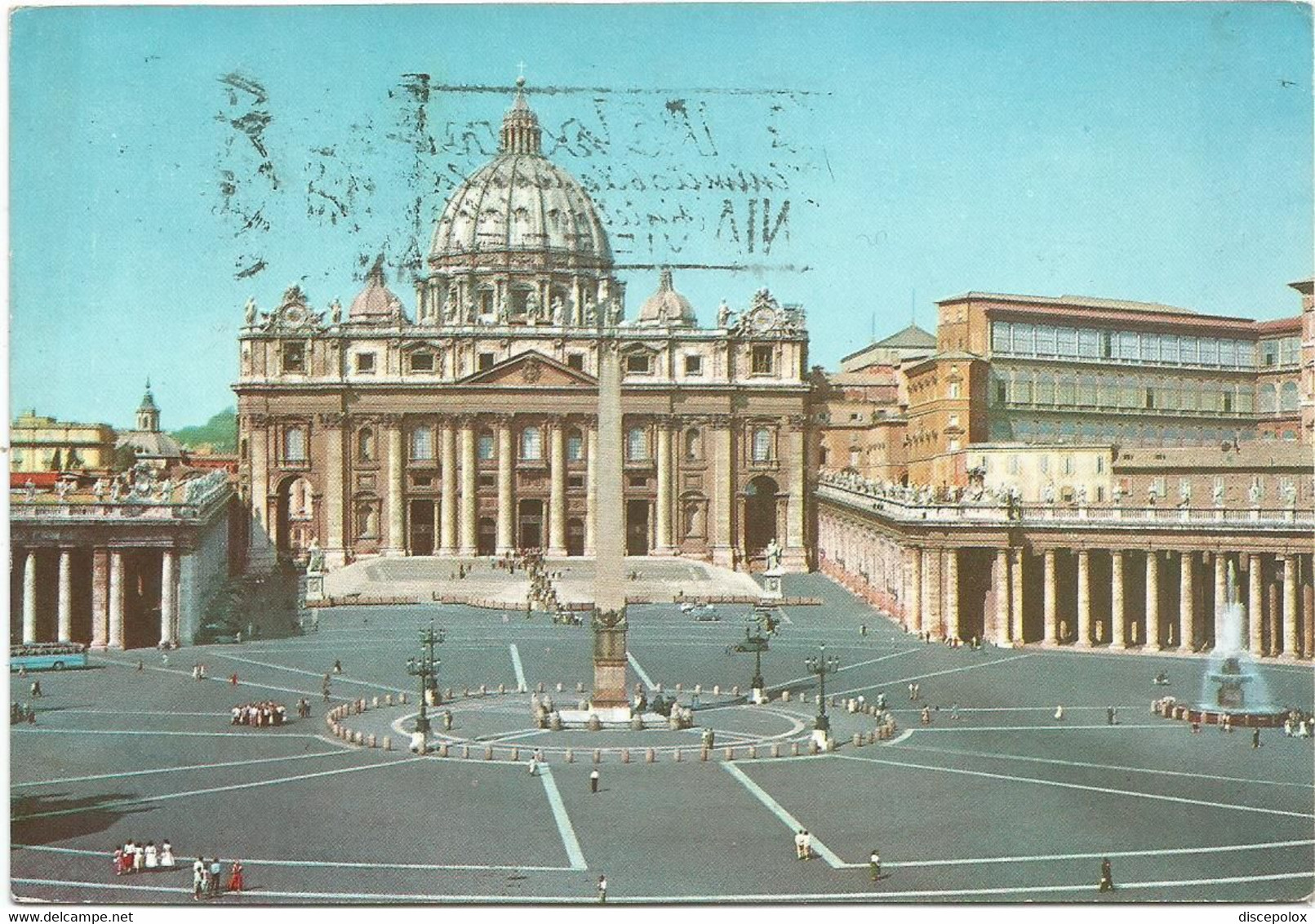 A4441 Roma - Piazza E Basilica Di San Pietro - Obelisco / Viaggiata 1958 - San Pietro