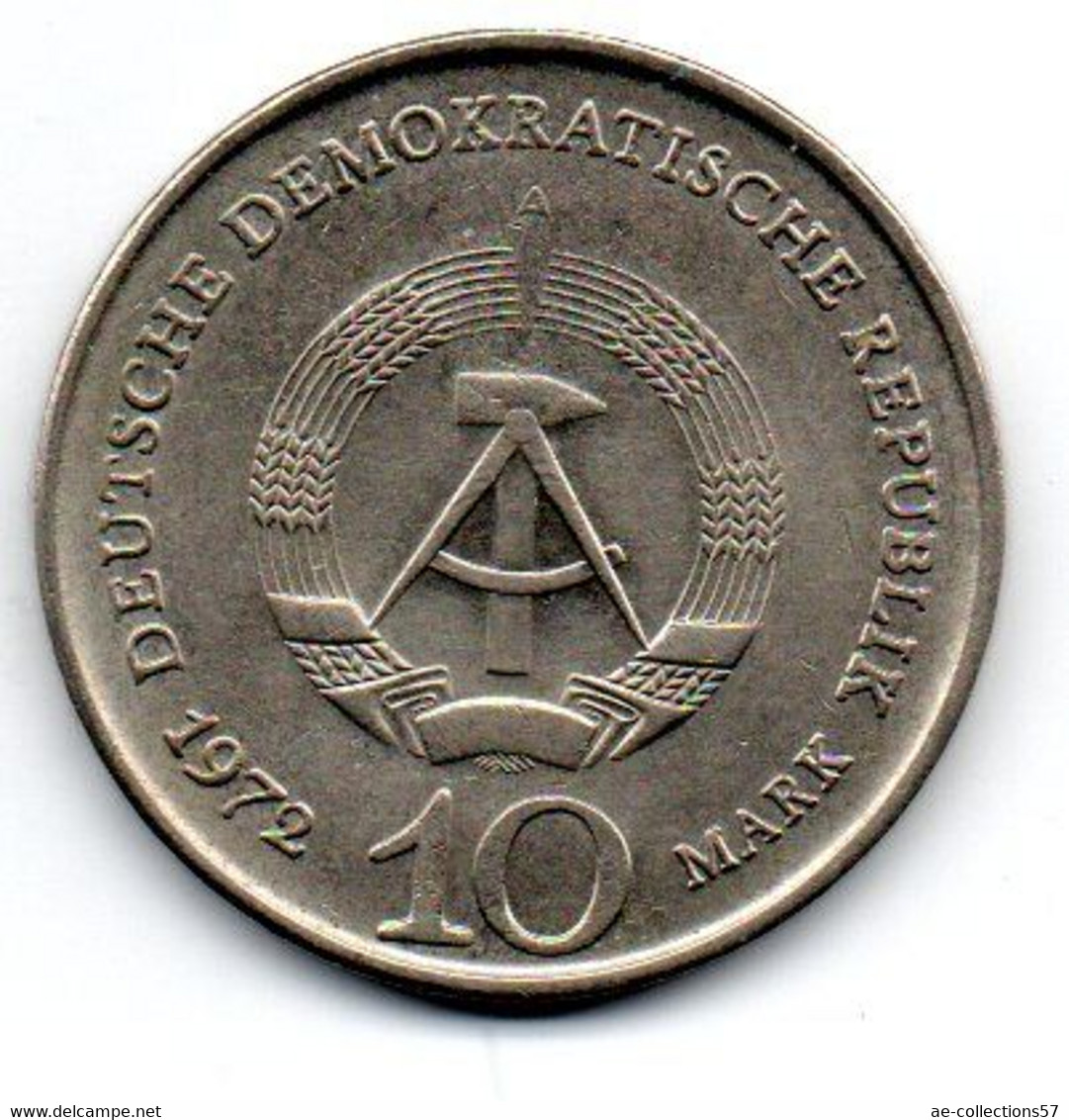 RDA 10 Mark 1972 TTB - Gedenkmünzen