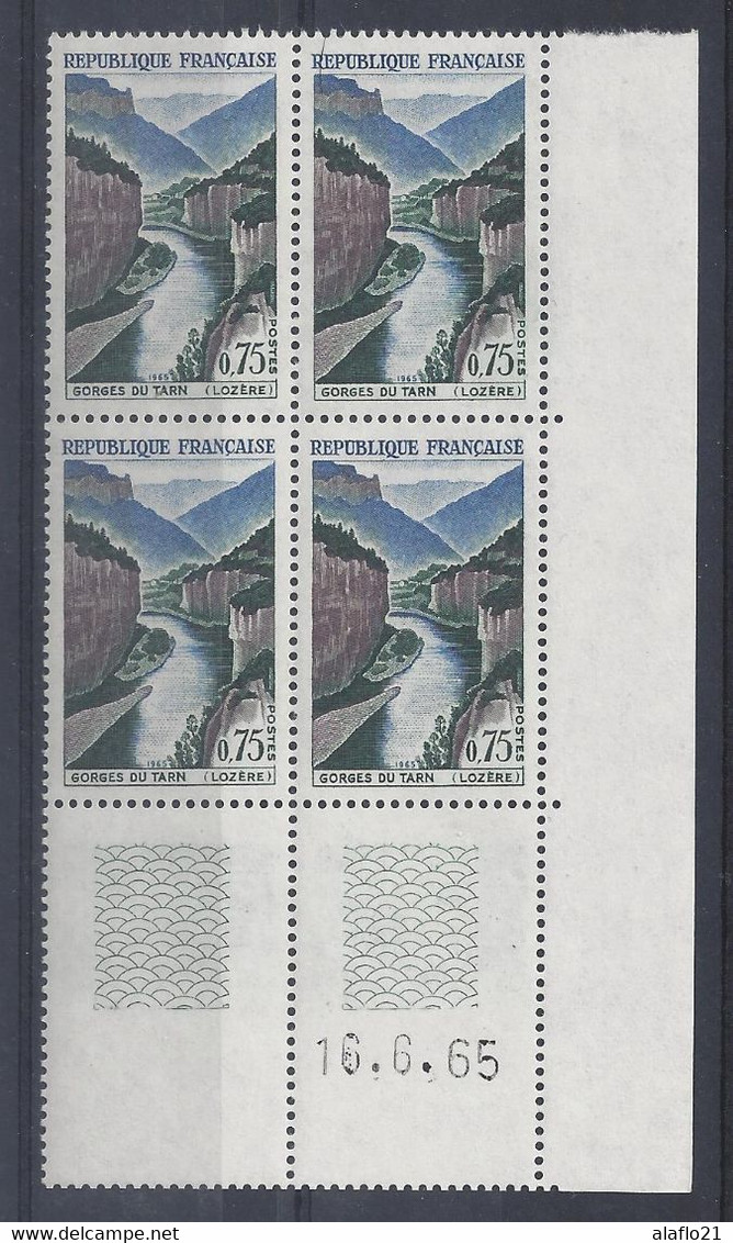 GORGES Du TARN N° 1438 - Bloc De 4 COIN DATE - NEUF SANS CHARNIERE - 16/6/65 - 1960-1969