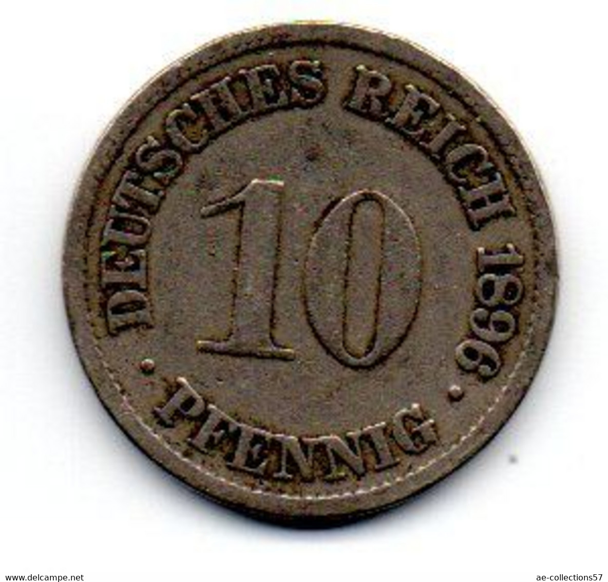 Allemagne -  10 Pfennig  1896 F TB - 10 Pfennig