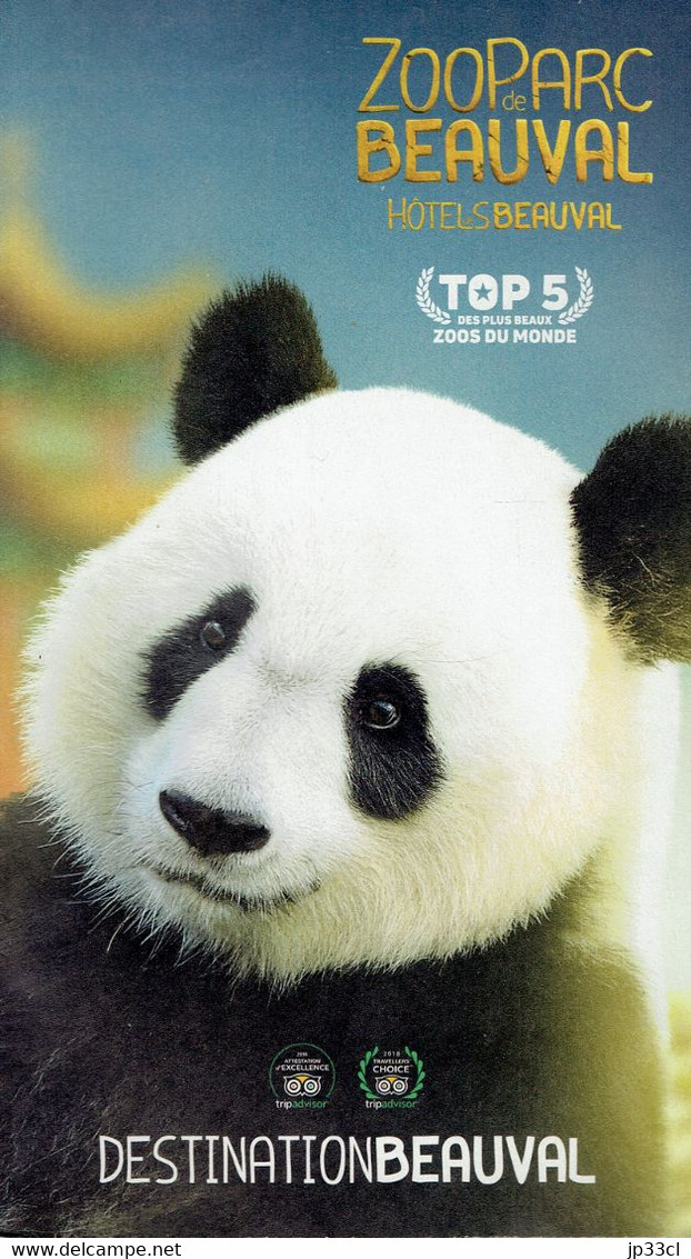 Panda Sur Livret De 20 Pages Présentant Le Zoo De Beauval (2019) - Dépliants Turistici