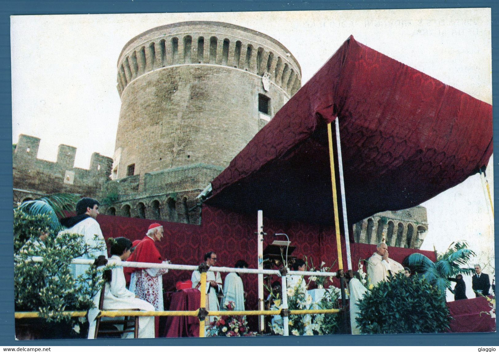 °°° Cartolina - Visita Di S.s. Giovanni Paolo Ii Ad Ostia Antica Nuova ( L ) °°° - Velletri