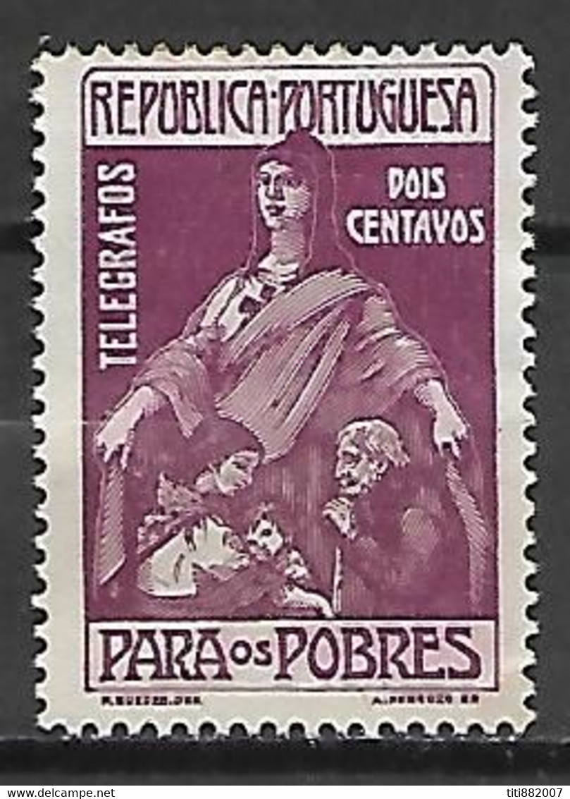 PORTUGAL    -    Télégraphe  .   1915  .  Y&T N° 1 (*) . - Unused Stamps