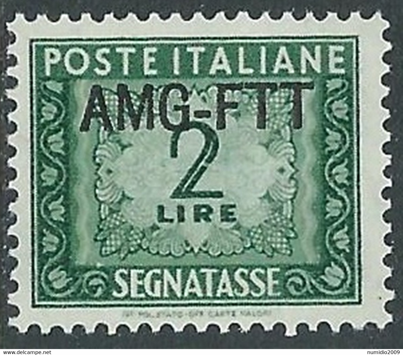 1949-54 TRIESTE A SEGNATASSE 2 LIRE MNH ** - RE10-3 - Impuestos