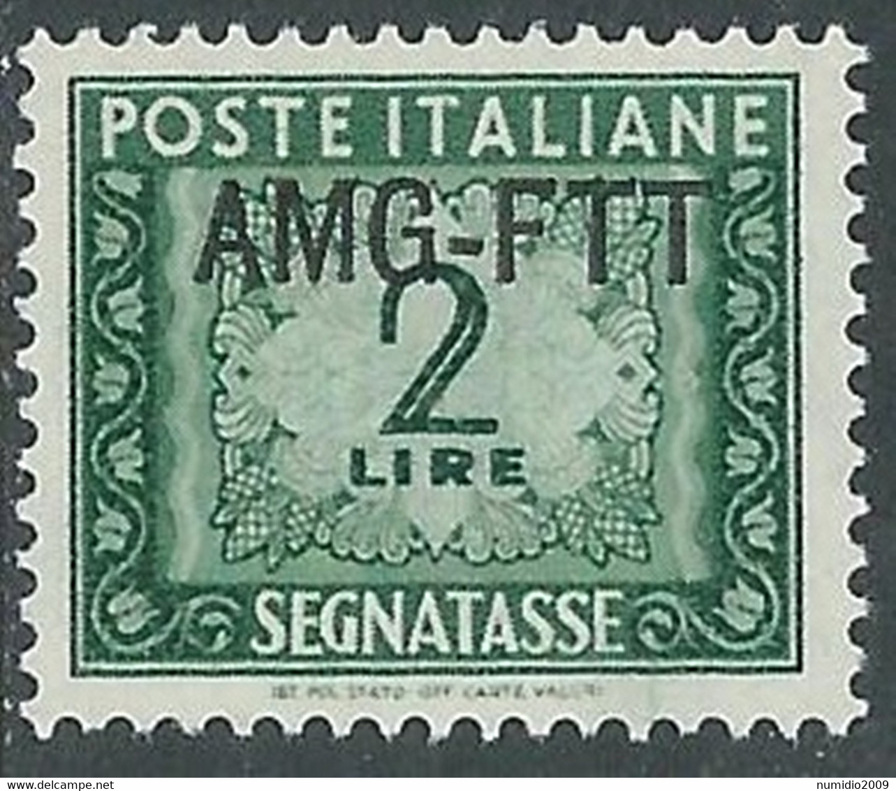 1949-54 TRIESTE A SEGNATASSE 2 LIRE MNH ** - RE10-5 - Postage Due