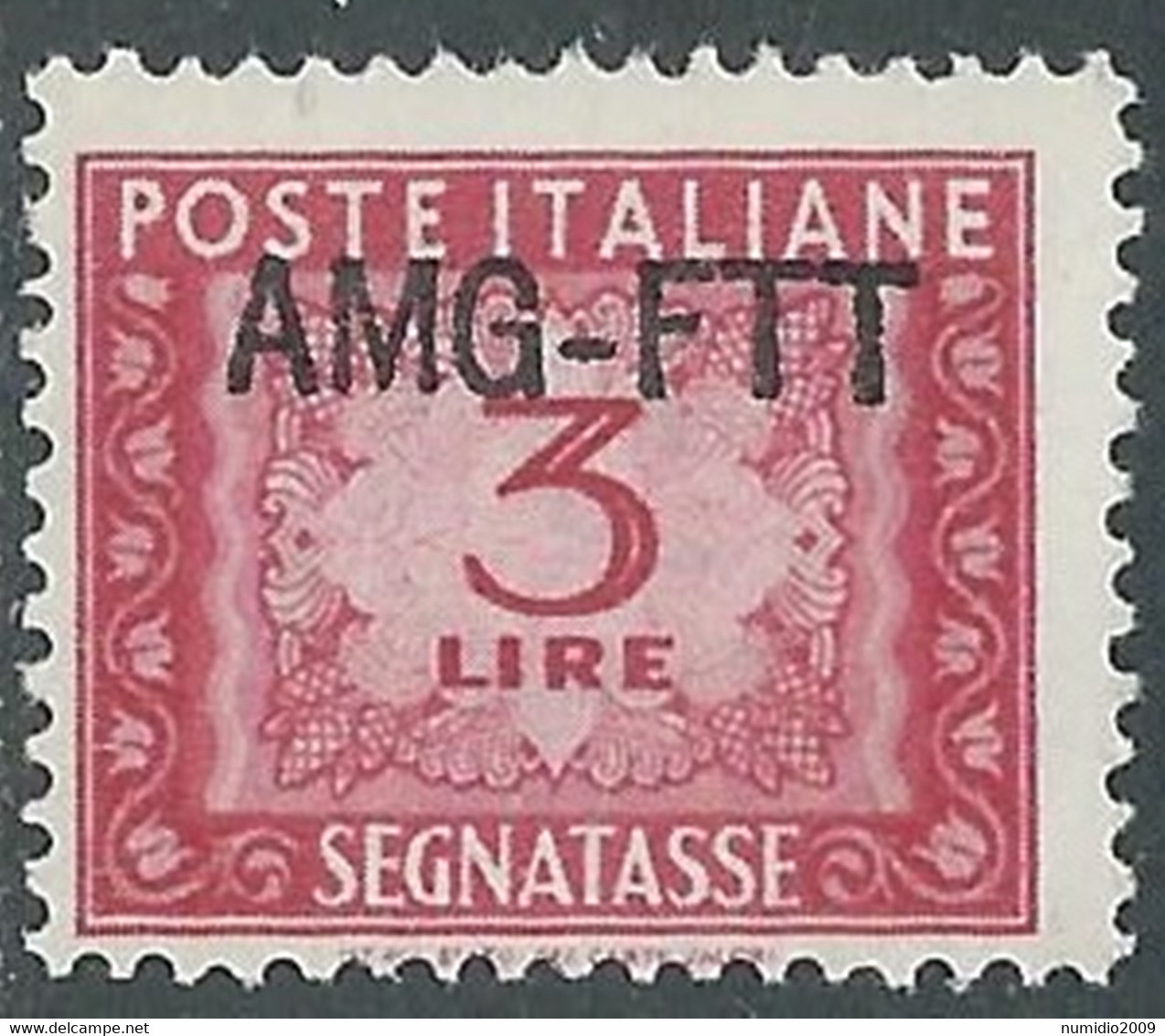 1949-54 TRIESTE A SEGNATASSE 3 LIRE MNH ** - RE20-9 - Postage Due