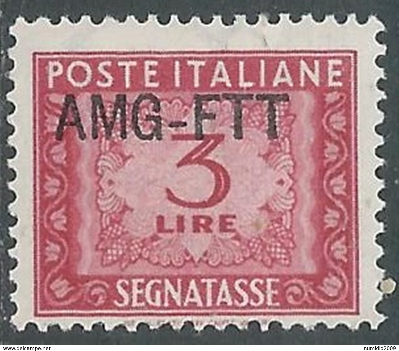 1949-54 TRIESTE A SEGNATASSE 3 LIRE MNH ** - RE28-7 - Strafport