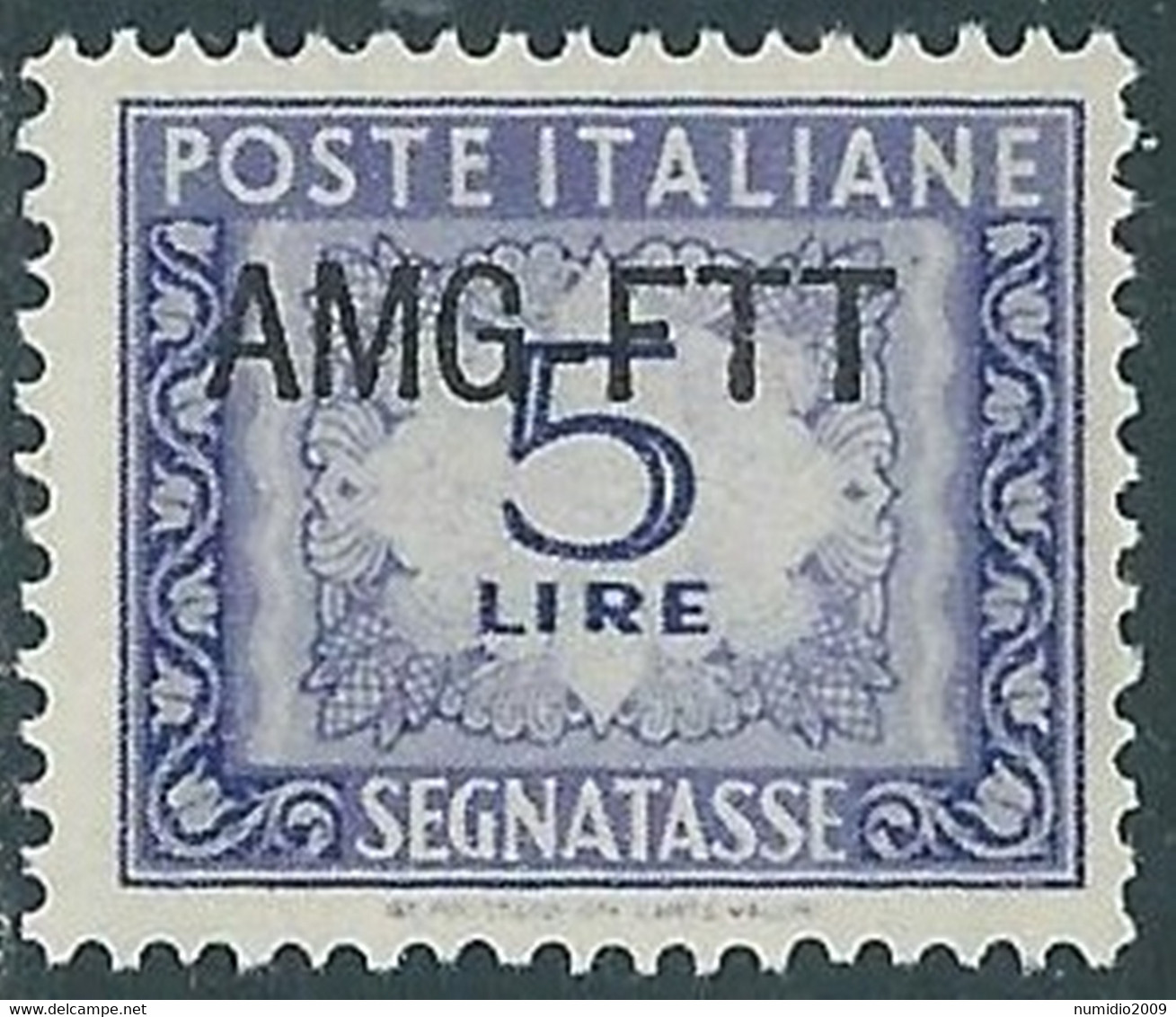 1949-54 TRIESTE A SEGNATASSE 5 LIRE MNH ** - RE11-2 - Portomarken