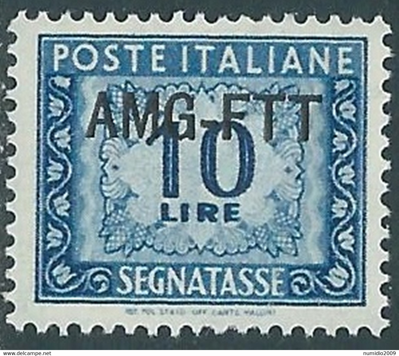 1949-54 TRIESTE A SEGNATASSE 10 LIRE MNH ** - RE11 - Postage Due