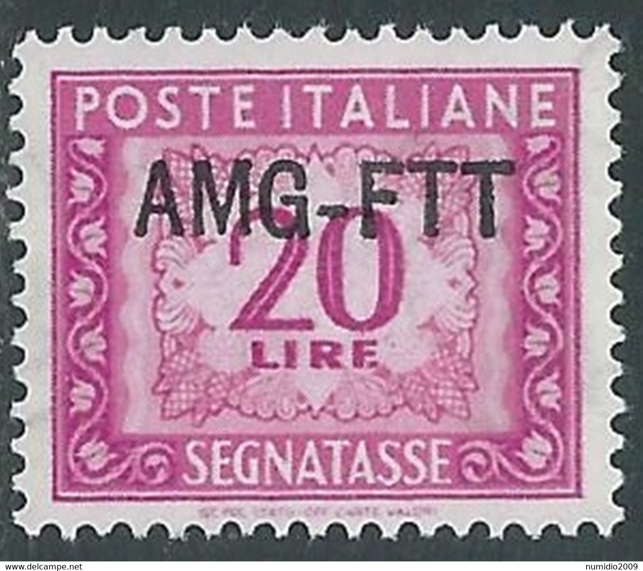 1949-54 TRIESTE A SEGNATASSE 20 LIRE MNH ** - RE11-4 - Segnatasse