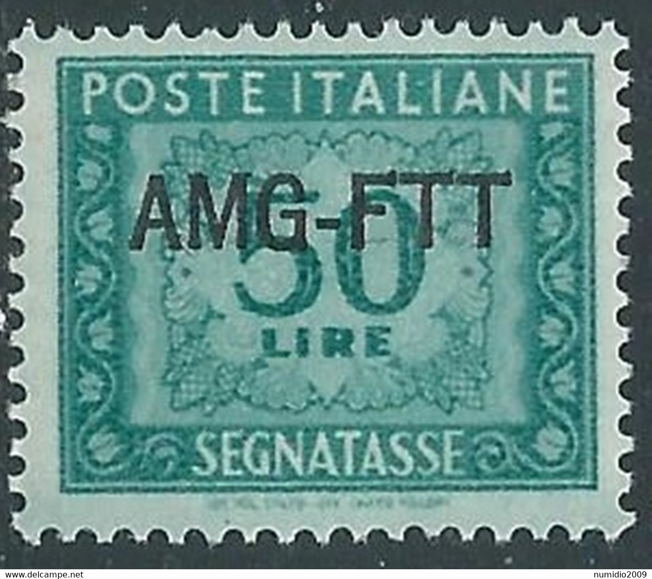 1949-54 TRIESTE A SEGNATASSE 50 LIRE MNH ** - RE11-10 - Taxe