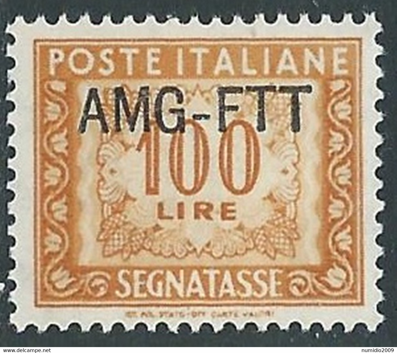 1949-54 TRIESTE A SEGNATASSE 100 LIRE MNH ** - RE11-3 - Postage Due