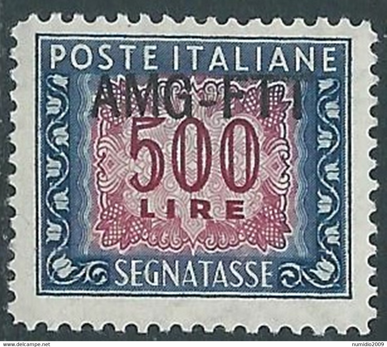 1949-54 TRIESTE A SEGNATASSE 500 LIRE MNH ** - RE11-8 - Segnatasse