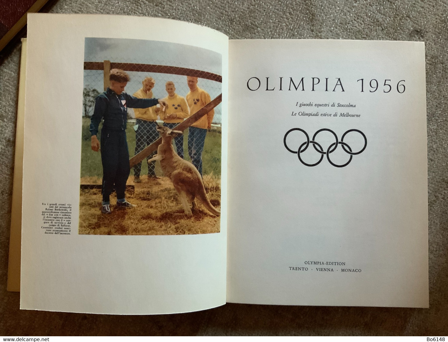 XVI OLIMPIADE STOCCOLMA - MELBOURNE Anno 1956 , Copertina Rigida - Sport