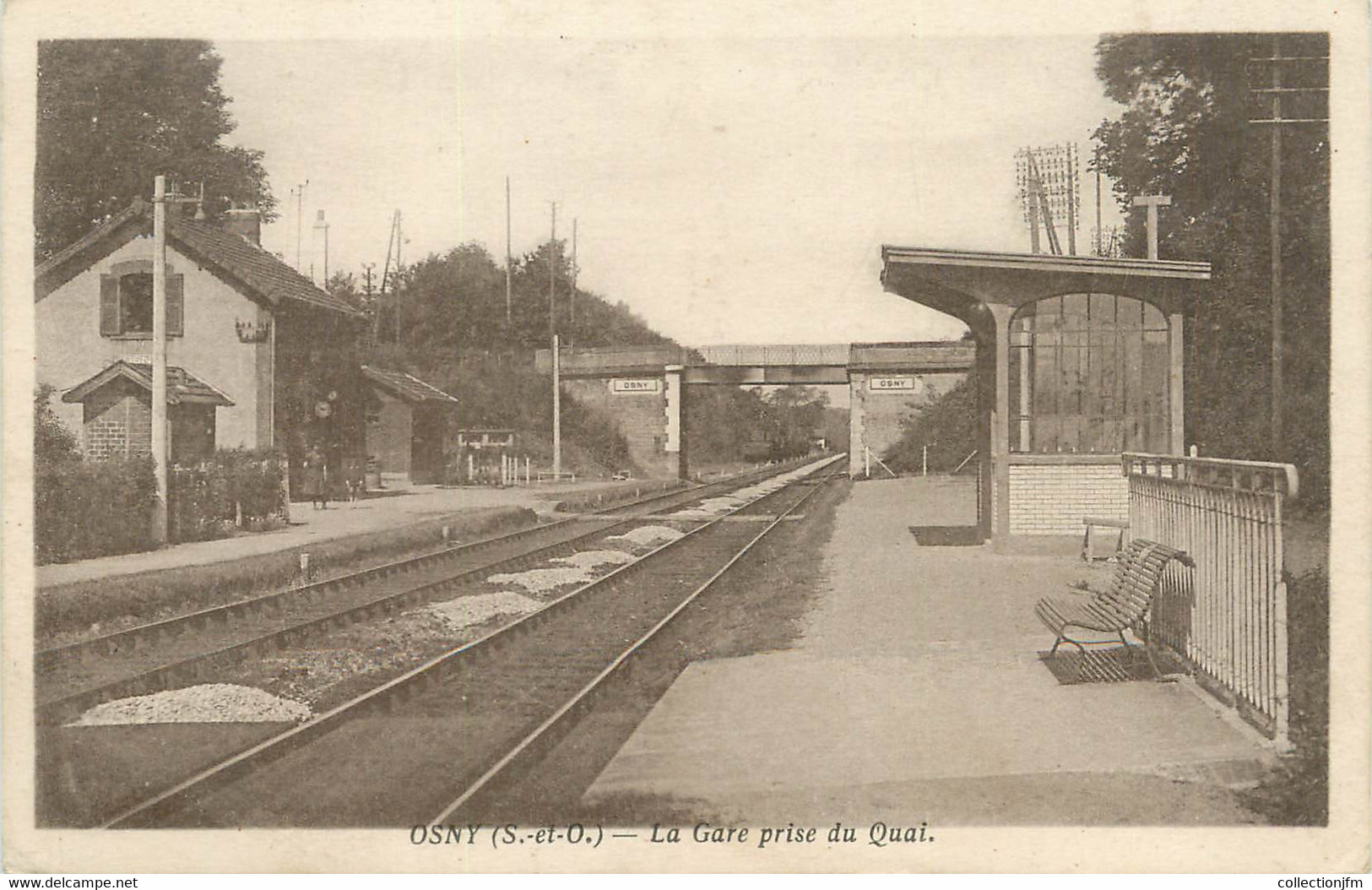/ CPA FRANCE 95 "Osny, La Gare Prise Du Quai" - Osny