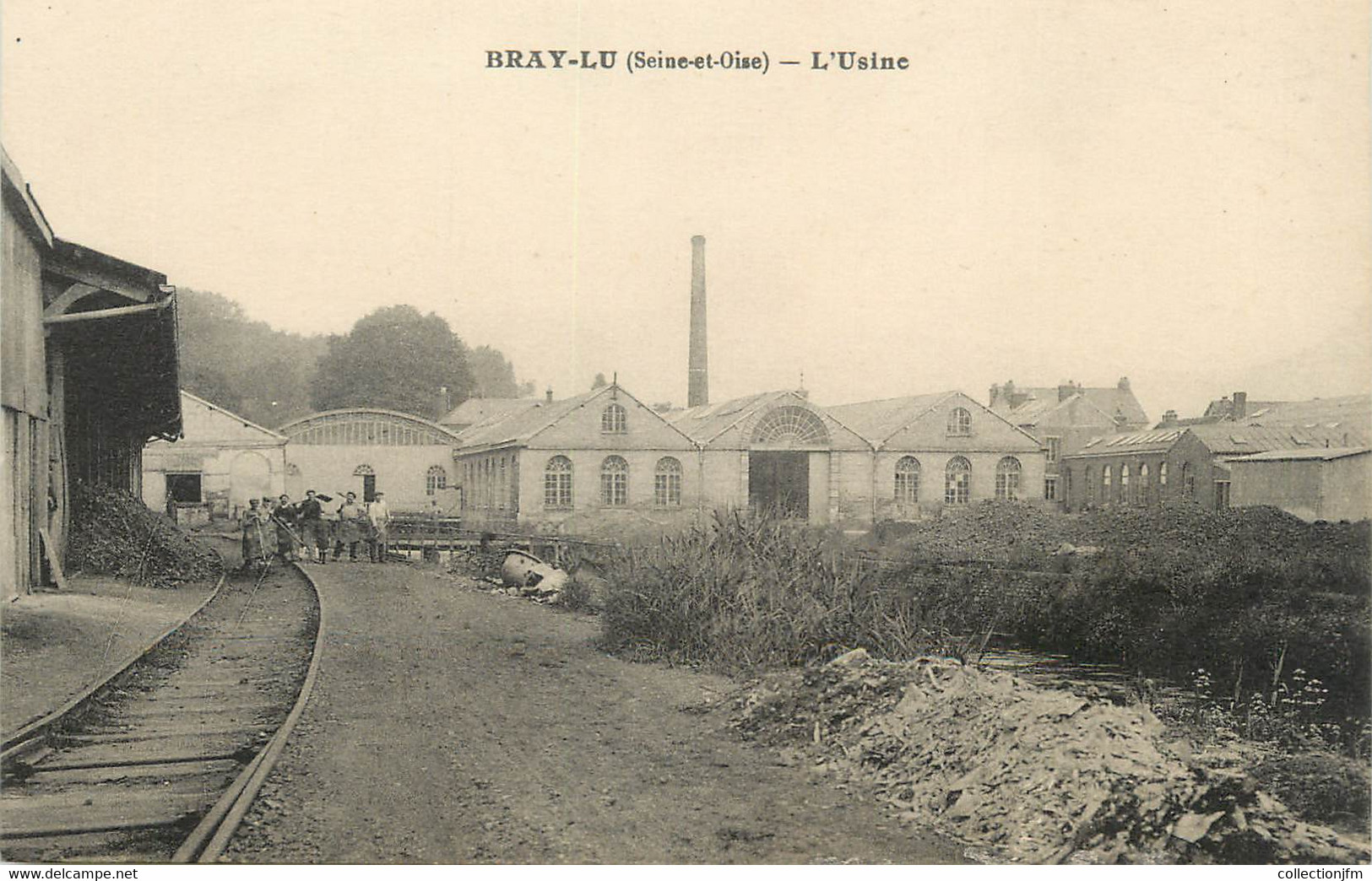 / CPA FRANCE 95 "Bray - Lu, L'usine" - Bray-et-Lû