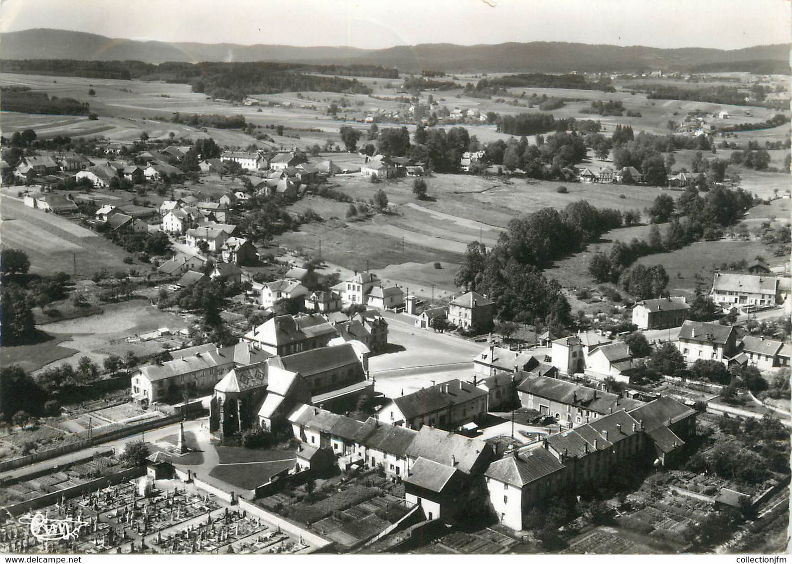 / CPSM FRANCE 88 "Etival Clairefontaine, Vue Aérienne " - Etival Clairefontaine