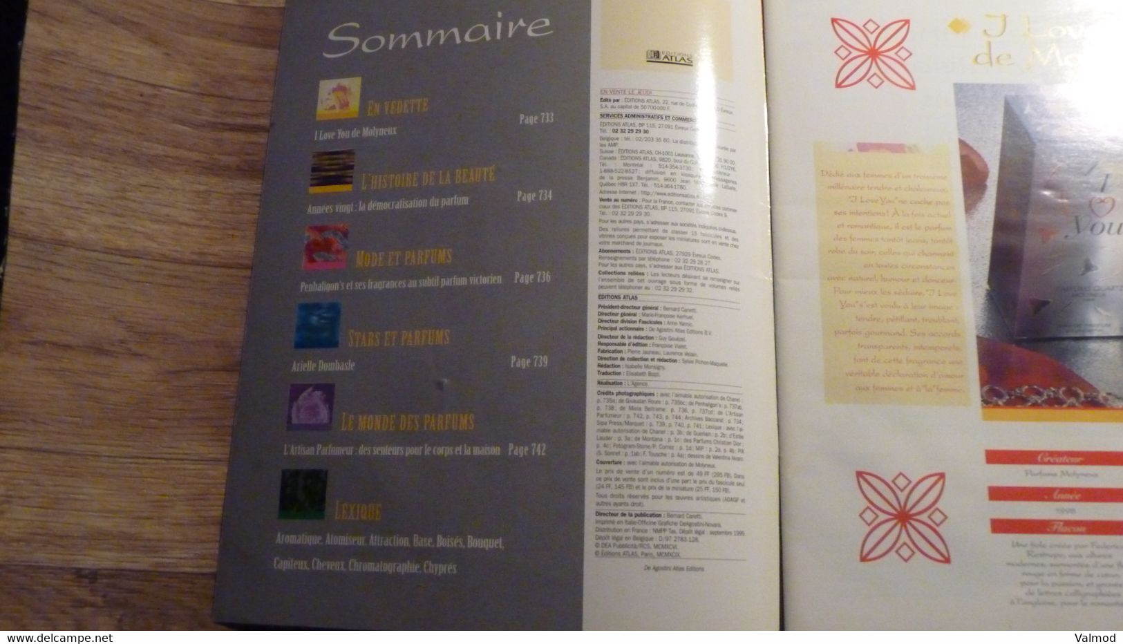 Magazine "Parfums De Rêve" N° 62 - Molineux "I Love You" - Editions Atlas - Zeitschriften