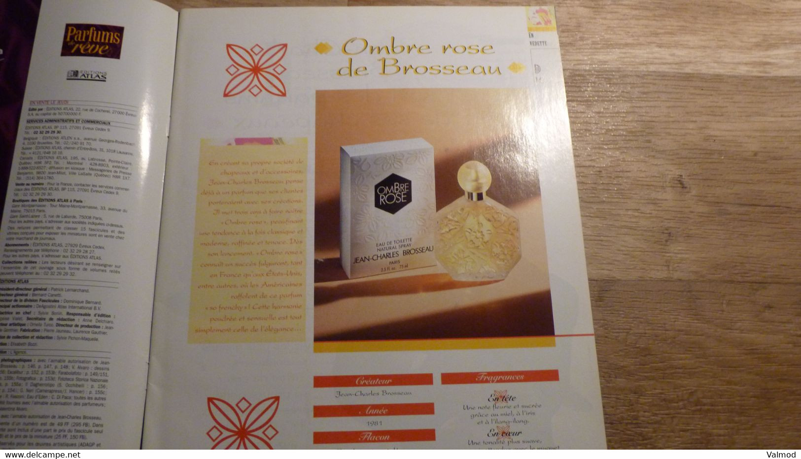 Magazine "Parfums De Rêve" N° 13 - Brosseau "Ombre Rose" - Editions Atlas - Riviste